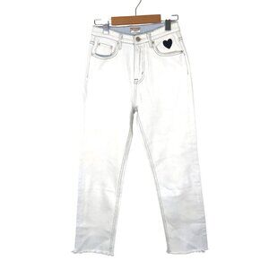 MOTHER Unique The Looker Ankle Fray Girl Crush Size 27